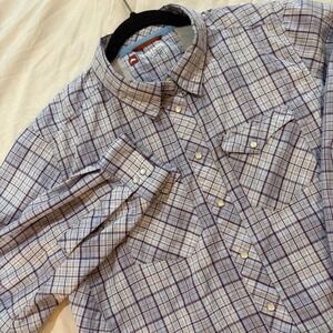 SIMMS Guide Series Women's Plaid Long Sleeve Pearl Snap Button Shirt L/G Fishing